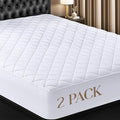 Utopia Bedding 2 Pack Quilted Fitted Mattress Pad, Twin XL Size, Elastic Fitted by UTOPIABEDDING