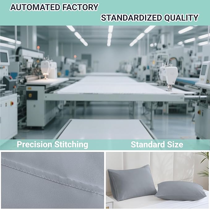 ZPECC Pillow Cases King Size Set of 12, 20x36 Envelope Closure Pillowcases - Image 4