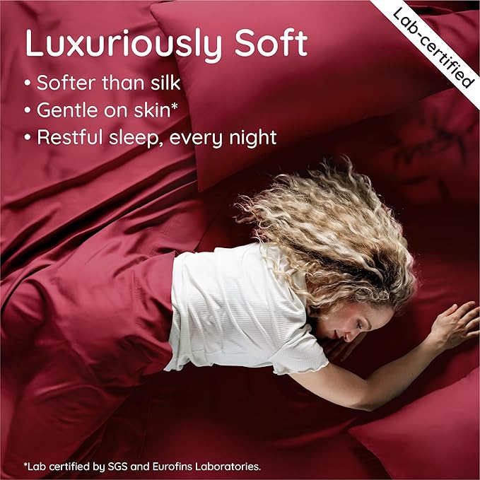 Bambaw 100% Viscose Derived from Bamboo Fitted Sheet Queen Size, Cooling Fitted - Image 4