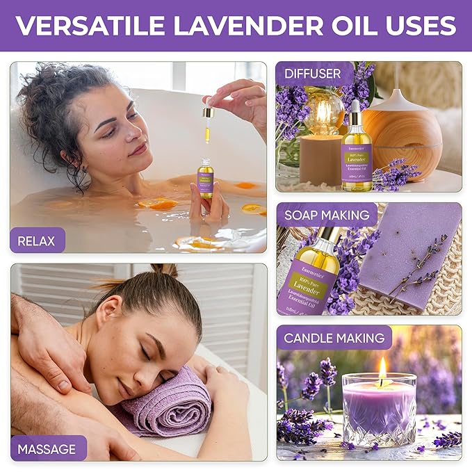 Organic Lavender Essential Oil for Diffuser 4oz - Image 7
