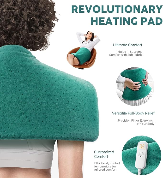 Mothers Day Gifts for Mom Her, Heating Pad for Back Pain & Cramps - Image 2