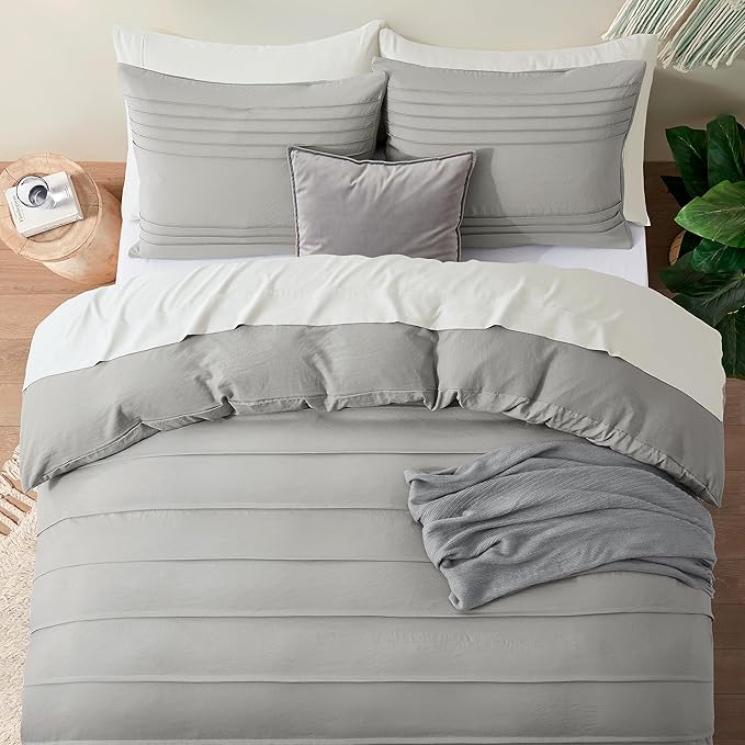 Oli Anderson Light Grey Duvet Cover King Size - Image 5