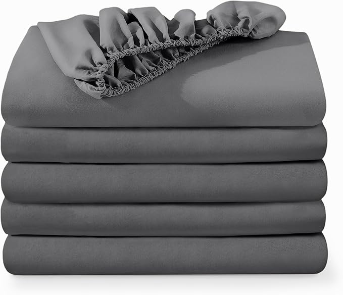 Bare Home 5-Pack Fitted Bottom Ultra-Soft Sheets California King by BareHome