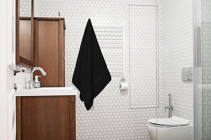 Large Bath Towels Pack of 6 – 24" x 50", 100% Cotton Terry – Soft, Quick-Dry & - Image 4