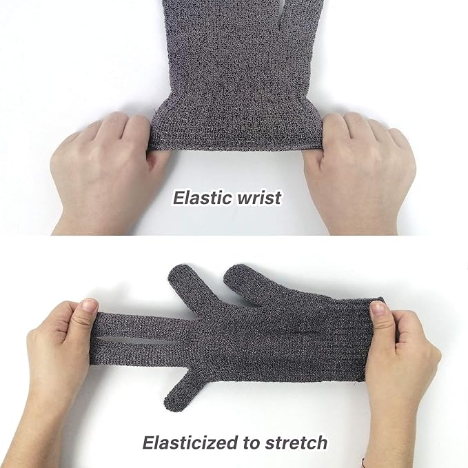 MIG4U Shower Exfoliating Scrub Gloves, Bathing Gloves Body Wash Dead Skin - Image 4