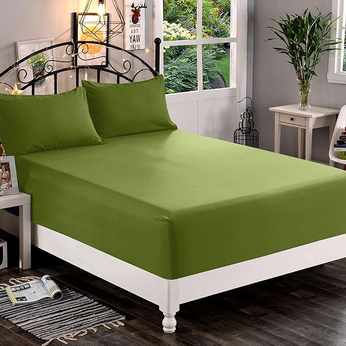 Elegant Comfort 1500 Premium Quality Fitted Sheet Ultra Soft 18-24 Inch Extra - Image 2