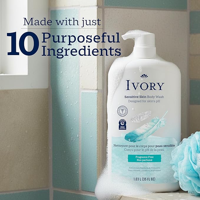 Ivory Body Wash, Designed for the Whole Family, Gentle Formula, Free of Dyes - Image 6