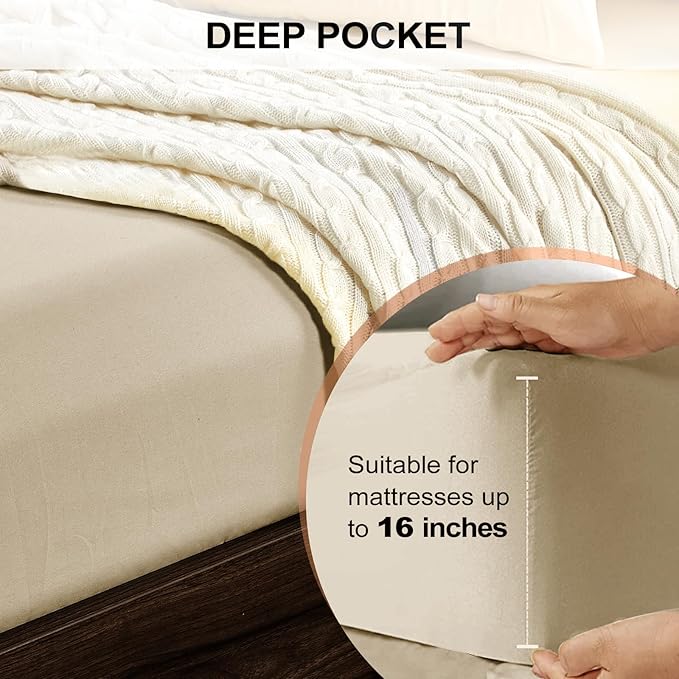 FreshCulture Queen Fitted Sheet - Image 4