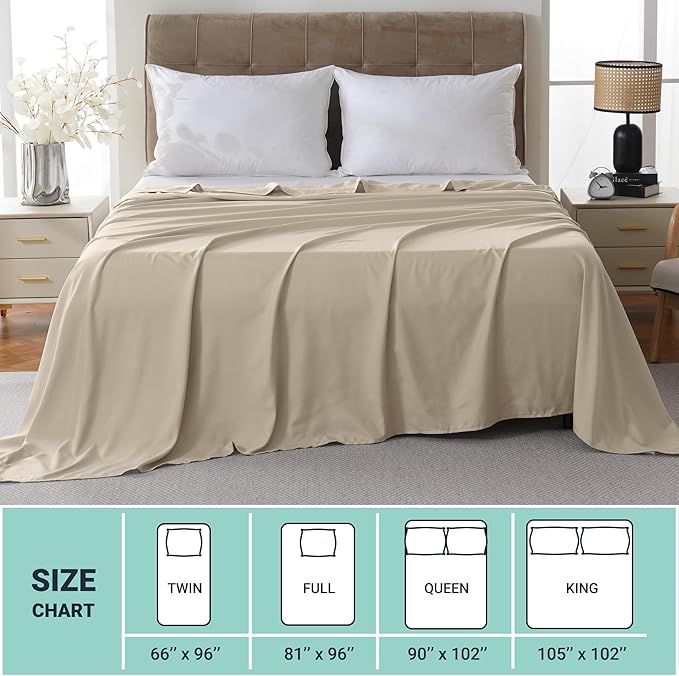 ZPECC Bulk Flat Sheets Only King Size 6 Pack, Easy Sort Top Bed Sheet by - Image 5
