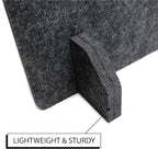 Planche Acoustic Freestanding Desk Divider - Noise Reducing Desk Privacy Panel - Library & Office Furniture Partition - Workstations Shield Barrier - Instant Wall Desk 20" H x 24" W (4 Pack, Shadow)