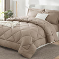 CozyLux Queen Comforter Set Khaki by CozyLux