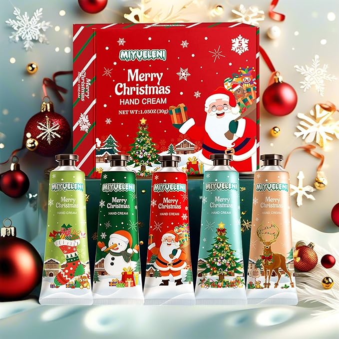 5 Pack Christmas Hand Lotion Gifts Set, Easter Basket Stuffers, Hand Cream - Image 2