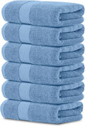 White Classic Luxury Light Blue Hand Towels by WhiteClassic