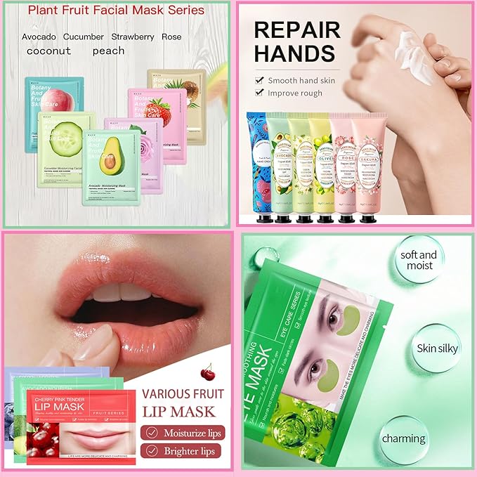 42 PCS Spa Party Supplies for Women, Spa Party Favors, Facial Masks, Under Eye - Image 3