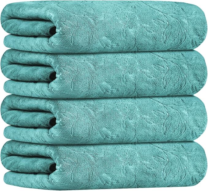 JML Microfiber Bath Towels, Bath Towel 4 Pack, Super Absortbent and Fast Drying - Image 2