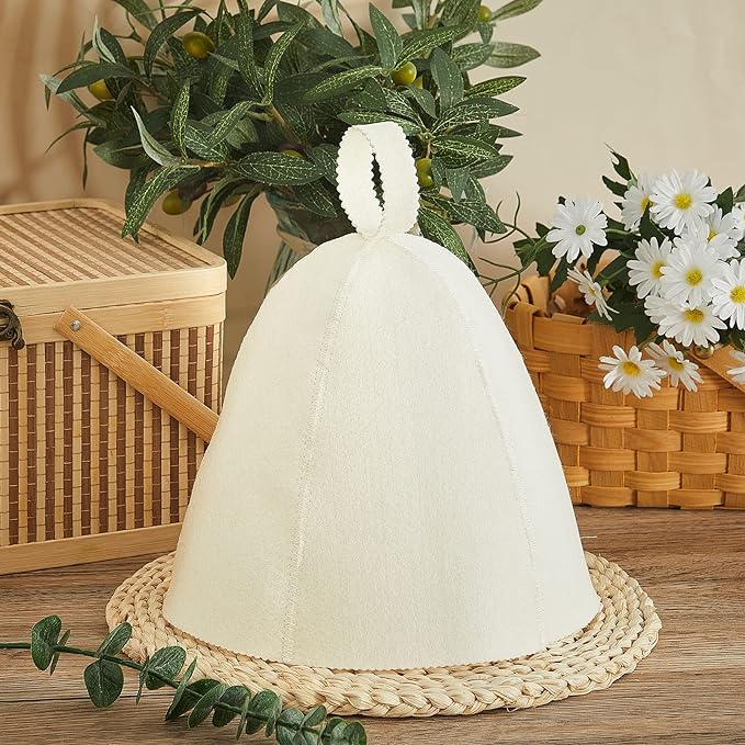 JaGely Sauna Hat for Men Women Sauna Hat Vaporarium Cap Russian Banya Cap for - Image 6