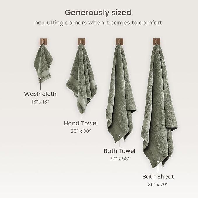 BIOWEAVES 100% Organic Cotton 700 GSM Plush Premium Washcloths 13" x 13" GOTS - Image 6
