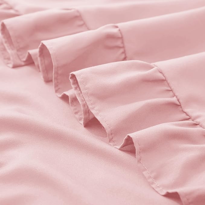 KKJIAF King Size Pillow Cases Set of 2, Light Pink, Envelope Closure, Fade - Image 6