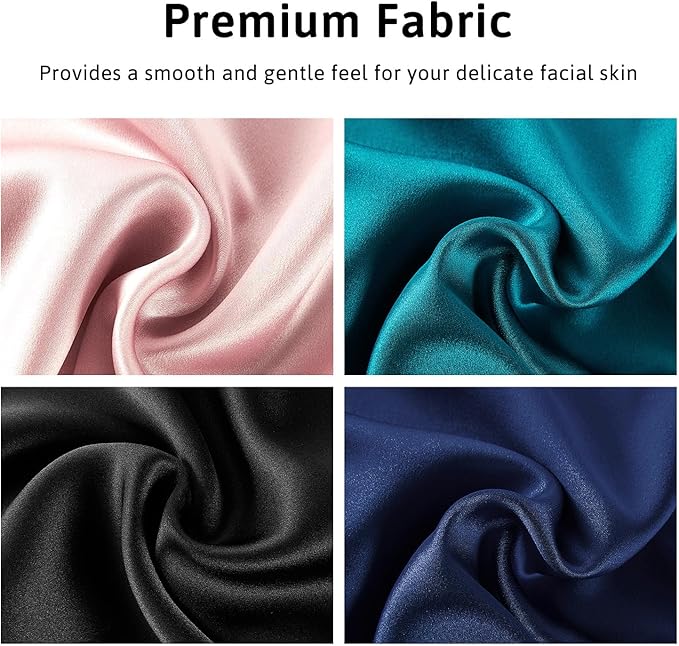 Silk Sleep Mask for Women Men, Mulberry Silk Eye Sleeping Mask & Blindfold - Image 3