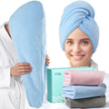 YFONG 3 Pack Large Microfiber Hair Towel Wrap, Thick Hair, Super Absorbent Hair by YFONG