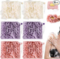 6 Pcs Washcloth Loofah Combo, 2 in 1 Bath Loofah Sponge by Swiffen