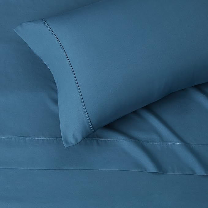 Amazon Basics Lightweight Breathable Brushed Microfiber 3-Piece Bed Sheet Set - Image 3