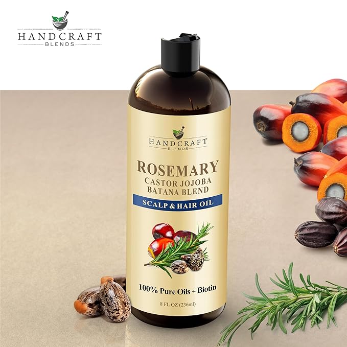 Handcraft Blends Rosemary Oil for Hair 8 Fl Oz | Nourishing Hair Oil | 100% - Image 4