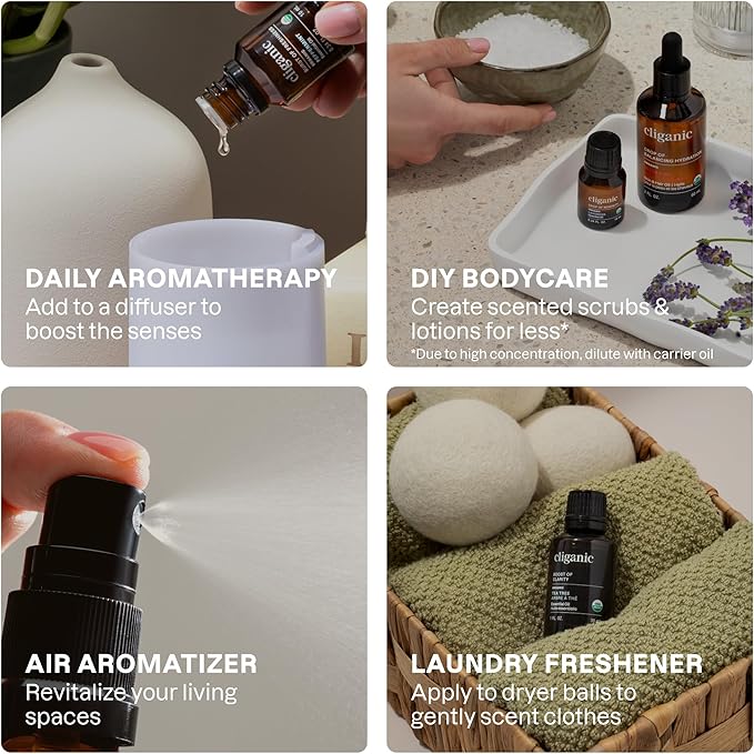 Cliganic Organic Aromatherapy Essential Oils Set, 100% Pure Natural - Image 8
