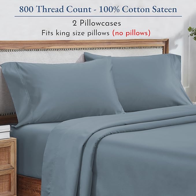 Heirloom Soft, Smooth & Thick Certified 800 Thread Count 100% Cotton Sateen - Image 4