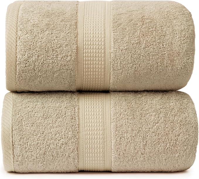 Ariv Premium Jumbo Bath Towels Pack of 2, Beach Towel, Extra-Large Bath Sheets by Ariv