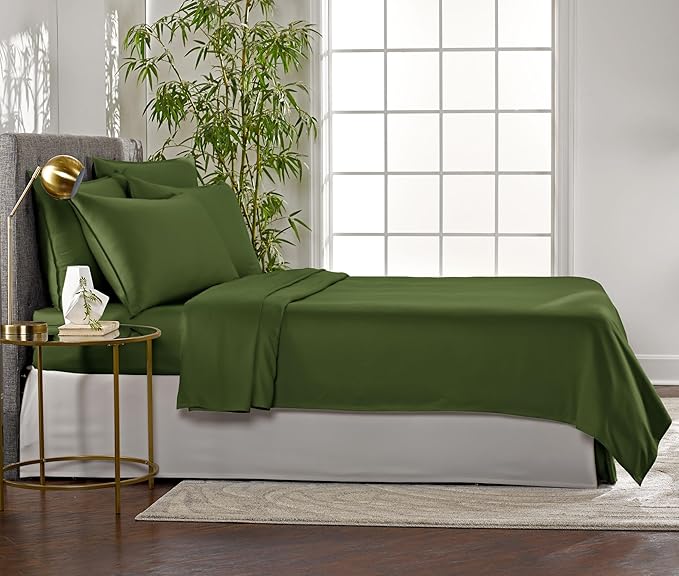 Pure Bamboo Full Sheets, Genuine 100% Organic Viscose Derived from Bamboo Bed - Image 4