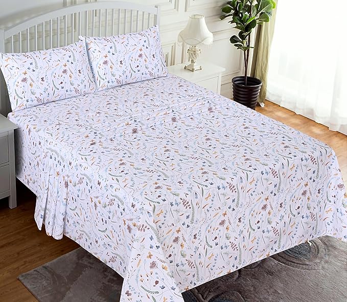 RUVANTI 100% Cotton Sheets – Twin Size Percale Bedding, Cooling & Breathable - Image 2