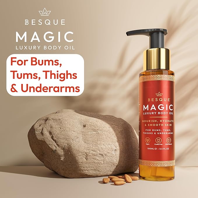 Besque Magic Body Oil, 3.4 FL OZ, After Shower Body Oil - Image 2
