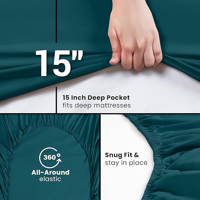 Utopia Bedding Queen Fitted Sheet - Image 3