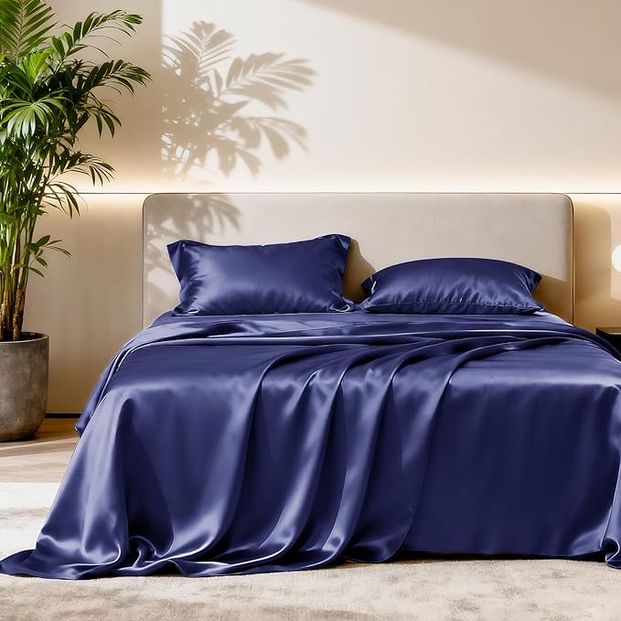 Love's cabin Full Size Satin Sheet Sets by Lovescabin