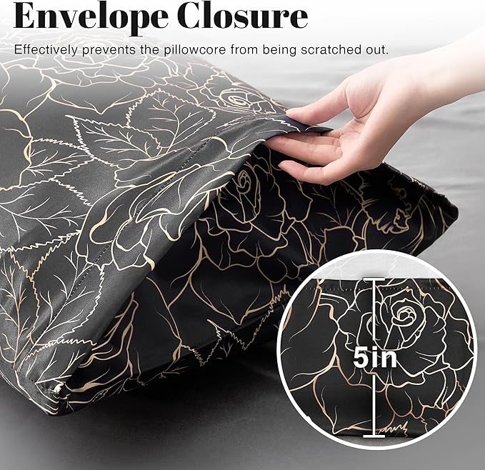 EXQ Home Satin Pillowcase for Hair and Skin Queen - Image 6