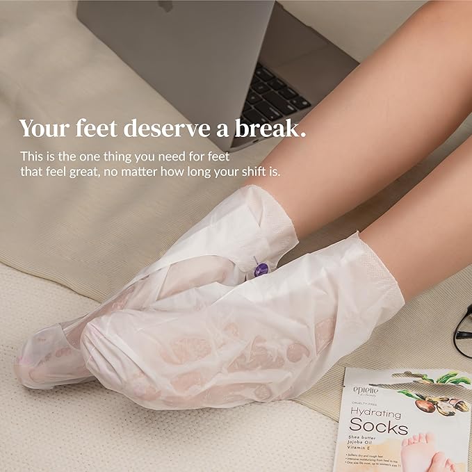 Epielle Hydrating Foot Mask 6 Pairs, Relieve and Soften - Image 7