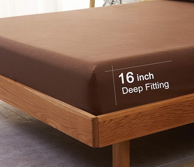 SONORO KATE Sheets Super Soft Microfiber 1800 Thread Count 16 Inch Deep Pocket - Image 6