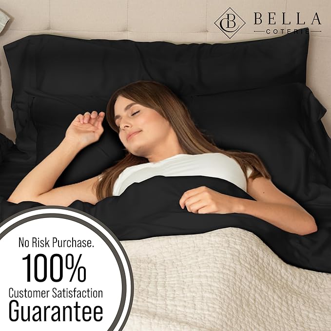 BELLA COTERIE | Luxury Bamboo Viscose Standard Size Pillowcase Set | 100% - Image 5