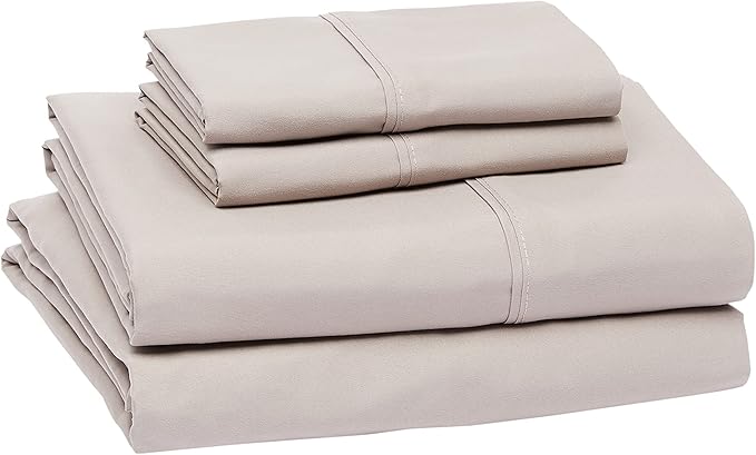 Amazon Basics Lightweight Super Soft Easy Care Wrinkle Free Breathable - Image 2