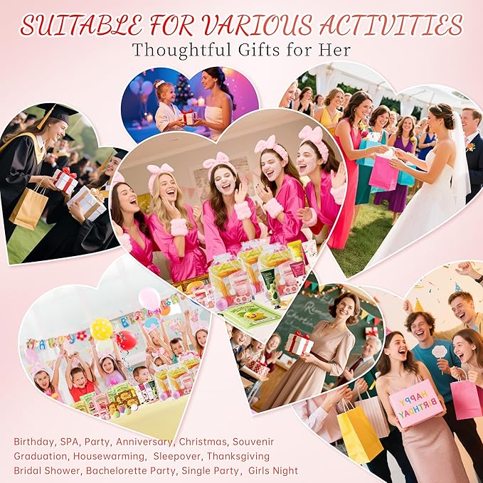 35 Pcs Spa Party Supplies for 5 – Spa Gifts for Women, Girls & Kids | Spa Set - Image 3