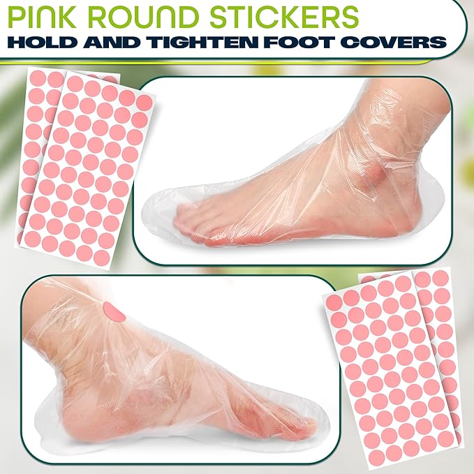 200 Pcs Plastic Foot Covers for Feet – 13 US Leak-Proof, Ribbed Anti-Slip Design - Image 6