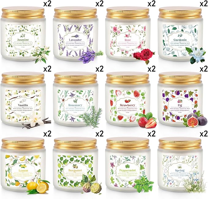 24 Pack Candles for Home Scented Aromatherapy Candles Gifts Set for Women - Image 3