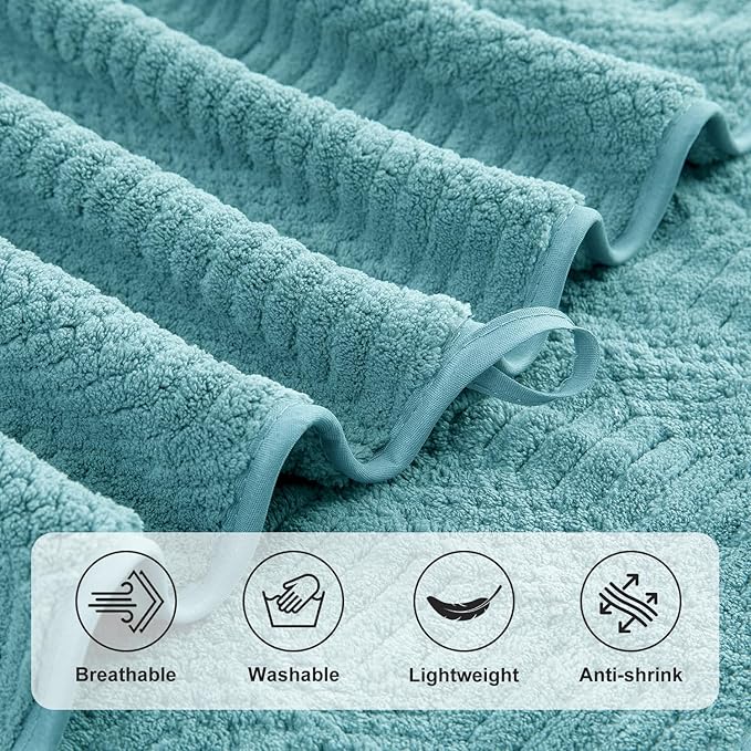 Ycosy 4 Pack Extra Large Microfiber Bath Towels Set, 35x70 inches, Less Lint - Image 9