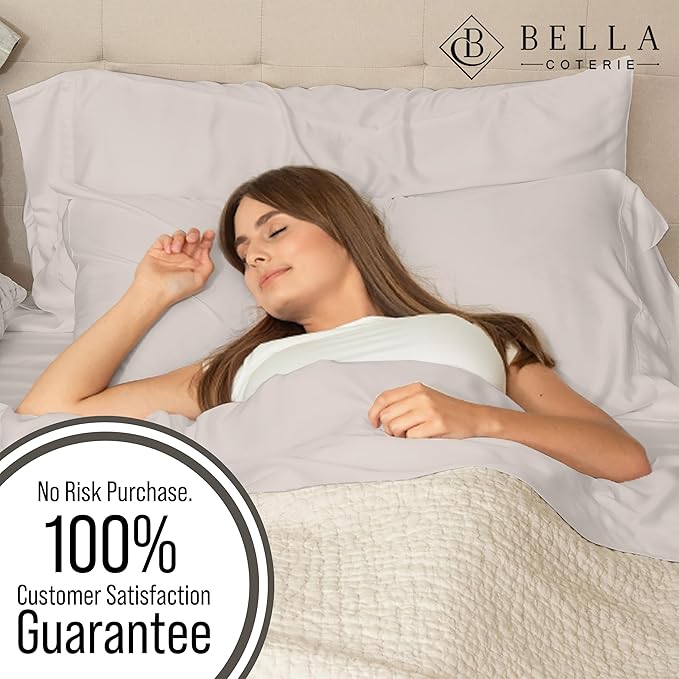 Bella Coterie | Luxury Bamboo Viscose Standard Size Pillowcase Set | 100% - Image 5