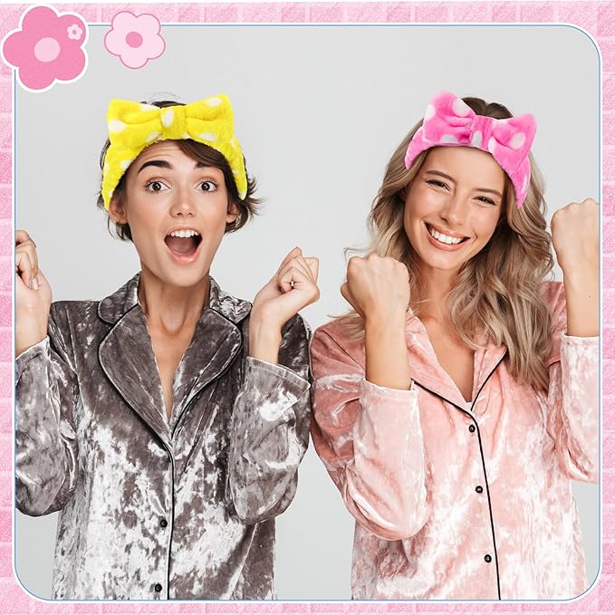 50 Pcs Pink Spa Headband Bulk Spa Sleepover Party Supplies - Image 6