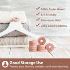 Pack of 30 Cedar Blocks and 16 Lavender Flower Sachets Craft Bag, Drawer Freshener, Linen, Shower Favor, Wedding and More, LV-E-LC-2