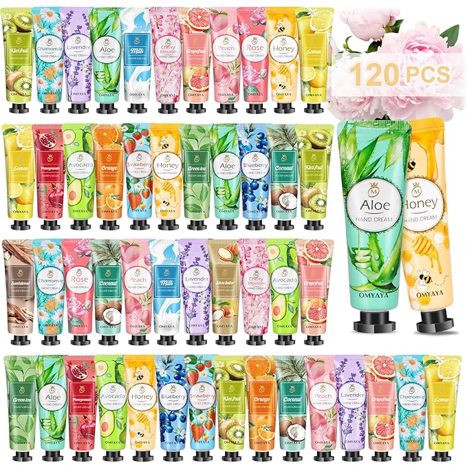 120 Pack Bulk Lotion, Teacher Appreciation Gifts, Mini Hand Cream Gift Set by Kiytar
