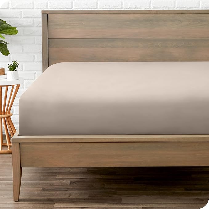 Bare Home Fitted Bottom Sheet Queen Size by BareHome