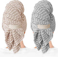 ROLSHOL 2 Packs Large Microfiber Hair Towels by ROLSHOL